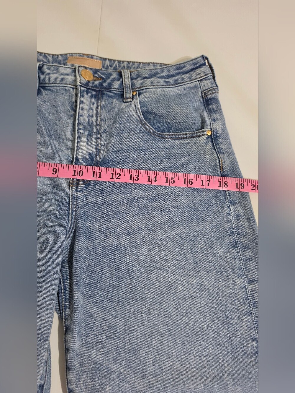 KUT From The Kloth Gwen Jeans 6P Wide Leg Slouchy High Rise Raw Hem Crop Denim - Picture 9 of 12